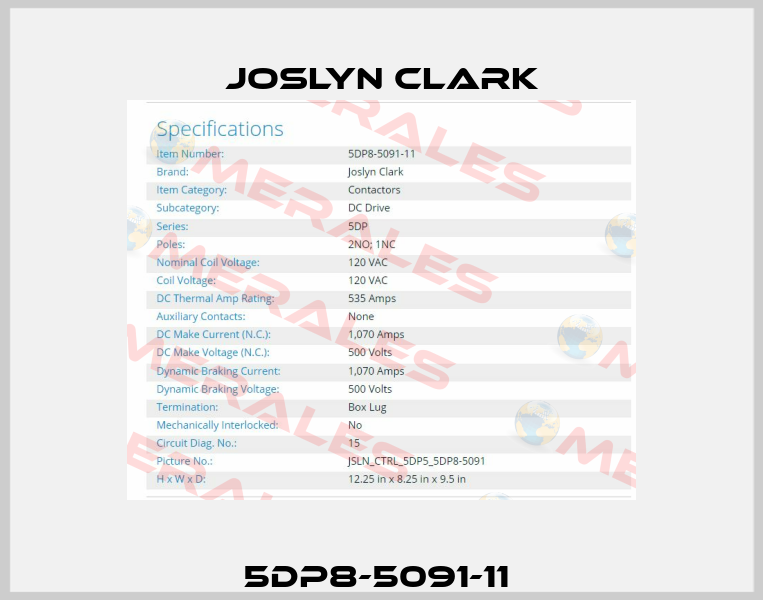 5DP8-5091-11  Joslyn Clark