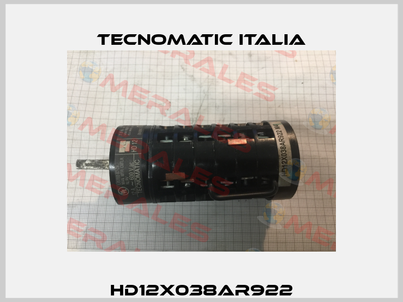 HD12X038AR922 Tecnomatic Italia
