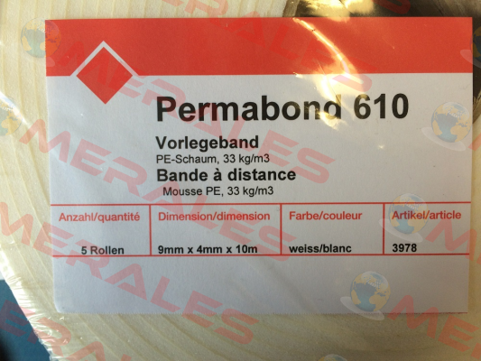Permabond 610(not available)  Permabond