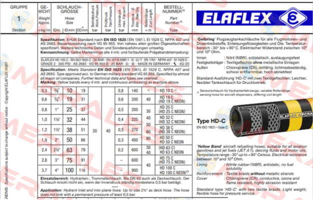 HD 50 C (26 m) Elaflex