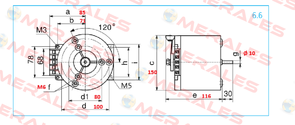 311338102 / Type: RV 260/6.3 Schuntermann Transformatoren