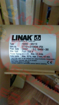 Type: 152052 320/110 oem Linak