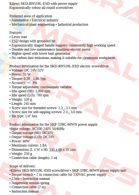 SKD-BN519L-ESD with power supply SKP-32BC-60WN Kilews