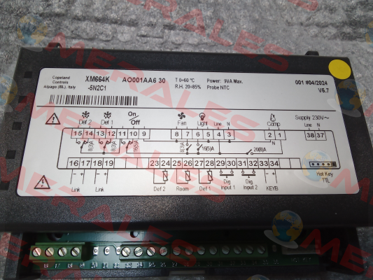 20258900032     SC.6REL.DIX.XM664K FW NEW 230V Dixell