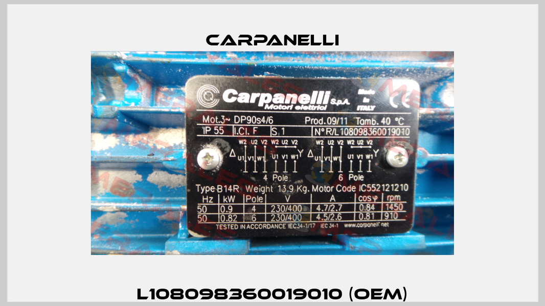L108098360019010 (OEM) Carpanelli
