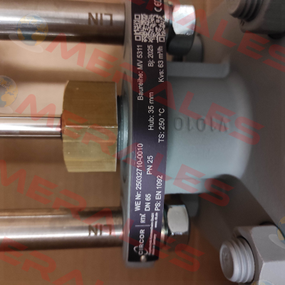 MV 5311 DN 65 PN 25 RTK Regeltechnik