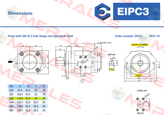 EIPC3-032RA23-10 6000300207 Eckerle