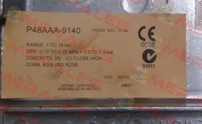 P48AAA-9140 (284.2264) Johnson Controls