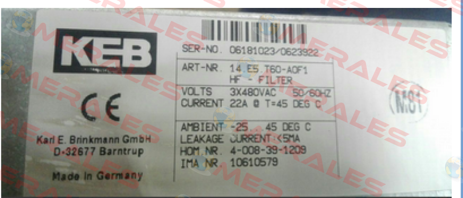 14.E5.T60-A0F1  LAIPPLE KEB