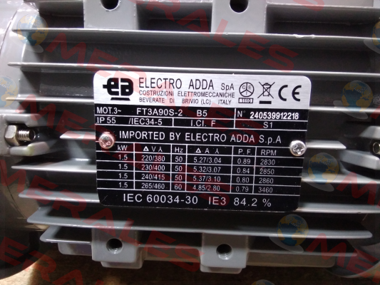 FT3A90S-2 1,5kW 2P 400/230V 50Hz B5 Electro Adda
