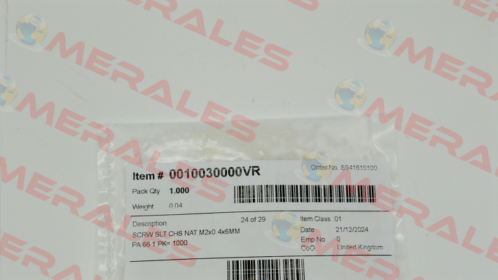 0010030000VR Essentra Components