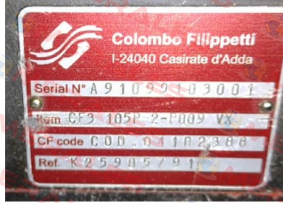 CF3 105P-2-P009 VX Colombo Filippetti