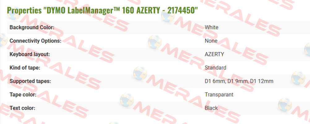 Azerty keyboard (2174450) DYMO