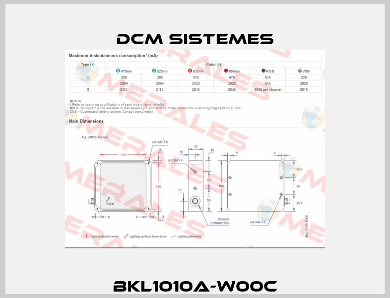 BKL1010A-W00C DCM Sistemes