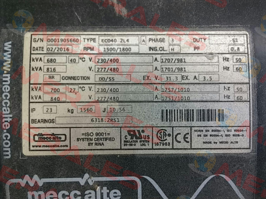 ECO402L4BMD114PD  Mecc Alte