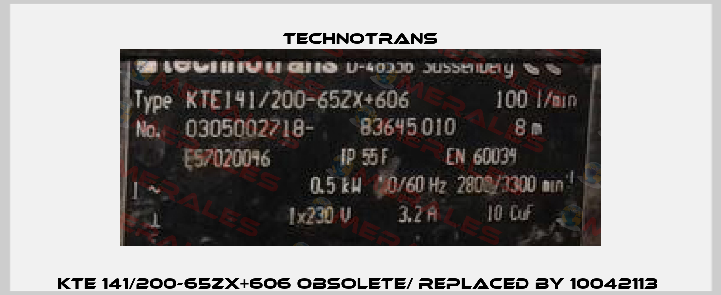 KTE 141/200-65ZX+606 obsolete/ replaced by 10042113  Technotrans