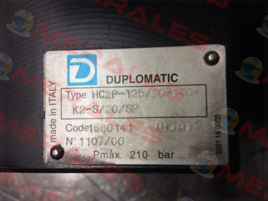 HC2P-125/90-140-K2-S/20/SP  OEM  Duplomatic