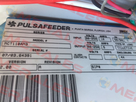 MCT110AM3 obsolete,alternative MVS1XF-CZXXX  Pulsafeeder