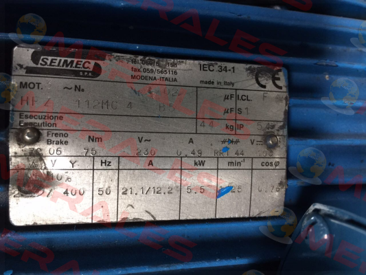 HFZ 112MC 4 B5, alternative R000145441  Seimec (Rossi)
