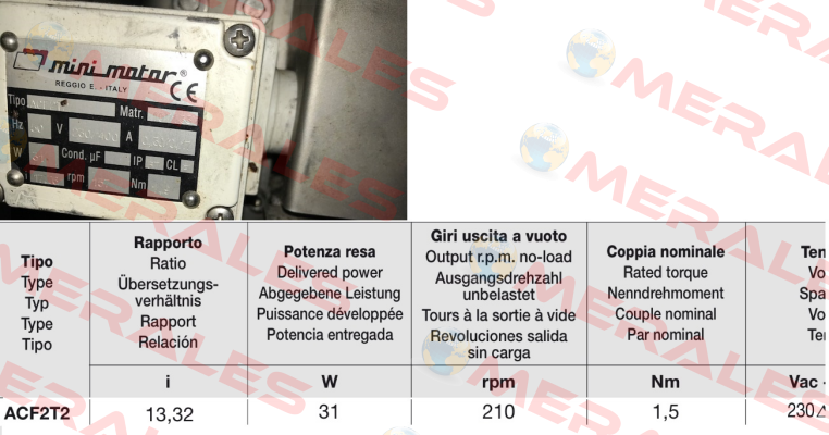 ACF2T2-B3 ohne Fuß-17,76 Minimotor