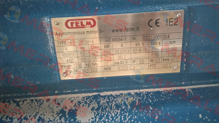 Type: F2-355M-4  Felm