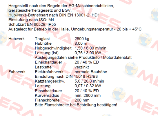 ST 5025-6/1,5 1/1  Stahl CraneSystems