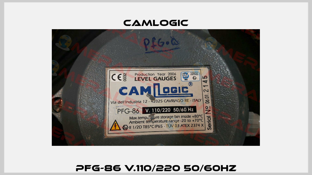 PFG-86 V.110/220 50/60Hz Camlogic