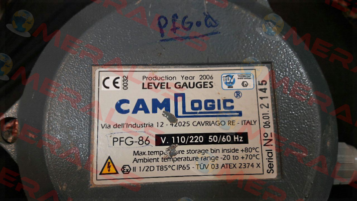 PFG-86 V.110/220 50/60Hz Camlogic