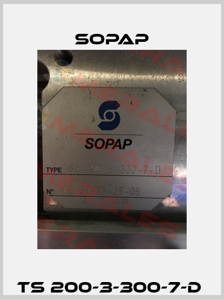 TS 200-3-300-7-D  Sopap