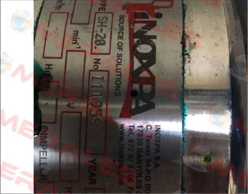 Gasket For SH-20 No. I119597F  Inoxpa
