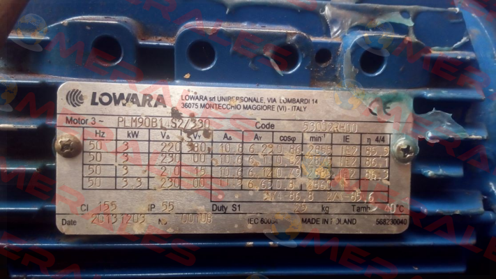 PLM90B14S2/33 IE3 Lowara