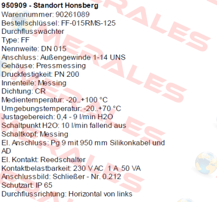 FF-015RMS-125 Honsberg