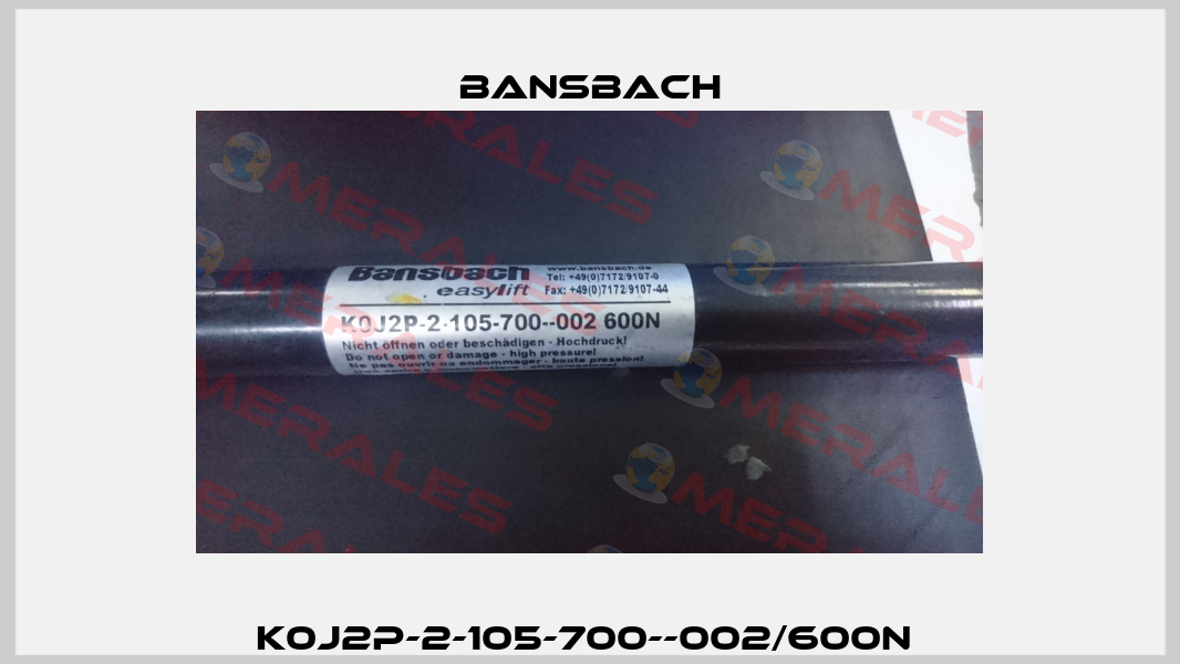 K0J2P-2-105-700--002/600N  Bansbach