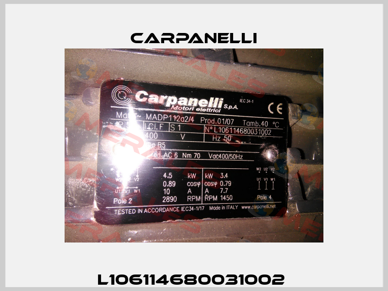 L106114680031002  Carpanelli