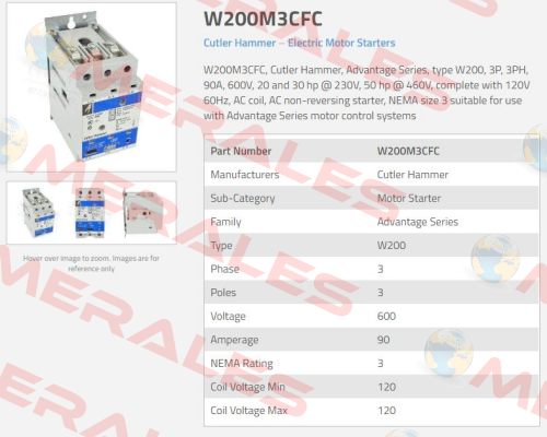 W+200M3CFC Cutler Hammer (Eaton)