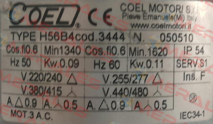 Code 3444   Coel