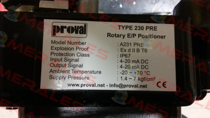 A231PRE-PT Proval