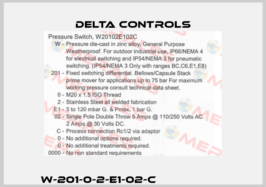 W-201-0-2-E1-02-C                     Delta Controls