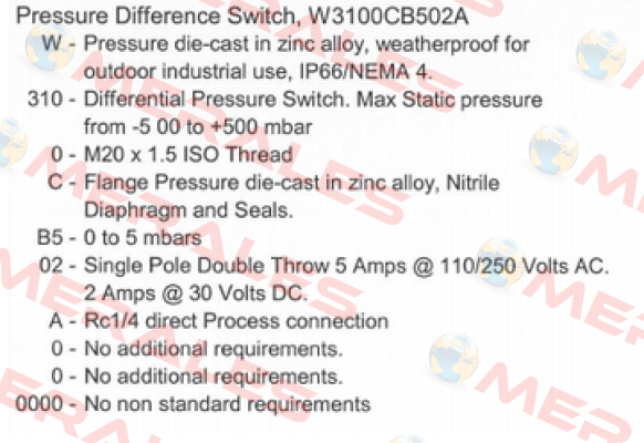 W-310-0-C-B5-02-A                    Delta Controls