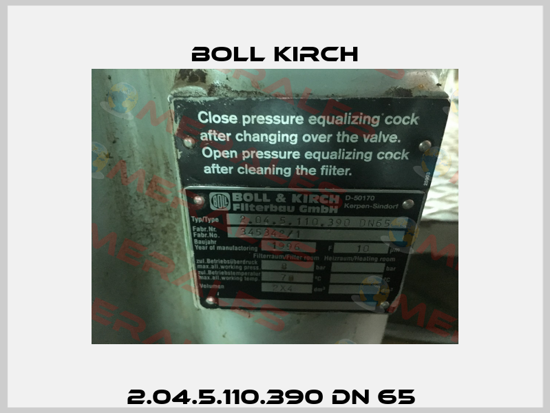 2.04.5.110.390 DN 65  Boll Kirch
