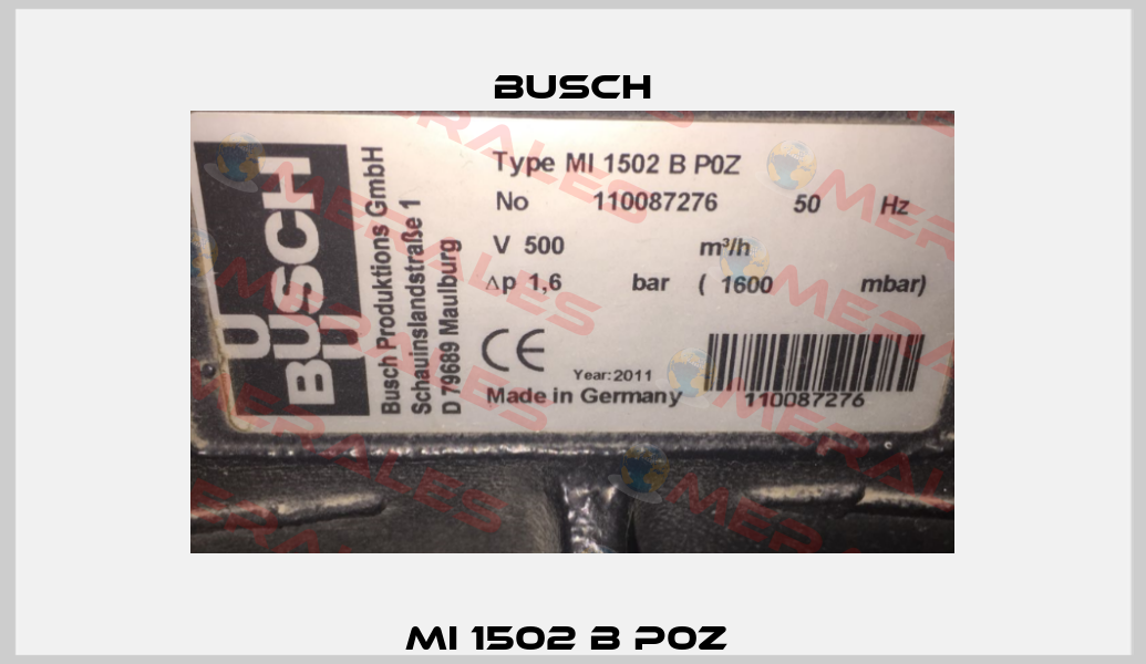 MI 1502 B P0Z  Busch