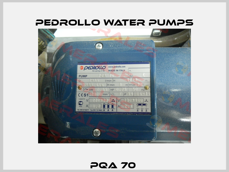 PQA 70  Pedrollo Water Pumps