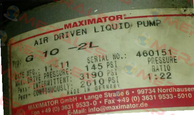 G 10-2L  Maximator