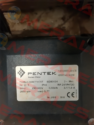 Packing for 0.55M71H70T  Pentek (Pentair)