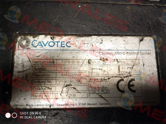 MC 3300 - OEM Cavotec