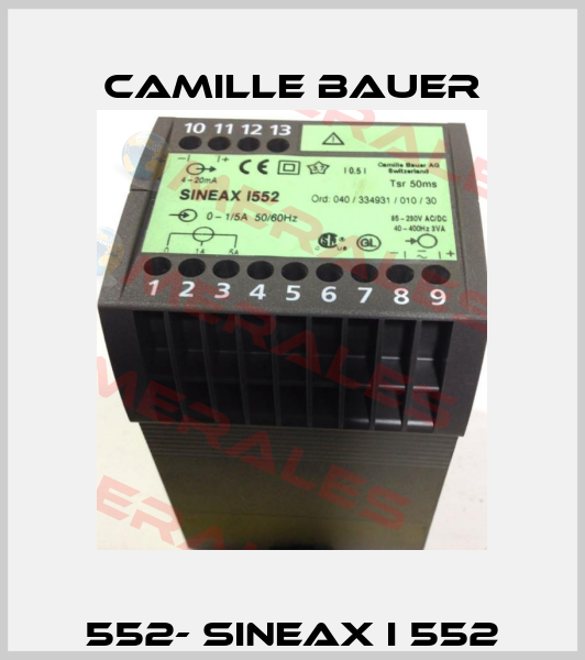 552- Sineax I 552 Camille Bauer
