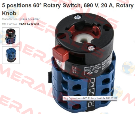 CA10 A232-600 E Kraus & Naimer