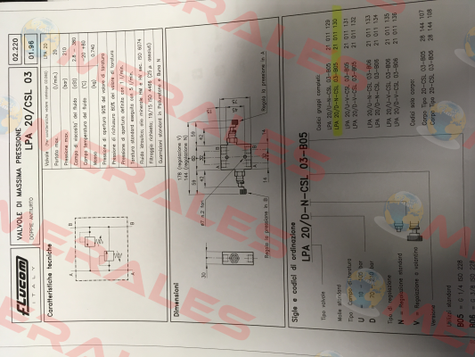 LPA 20 / D-N -CSL 03-B05   21 011 130   Flucom