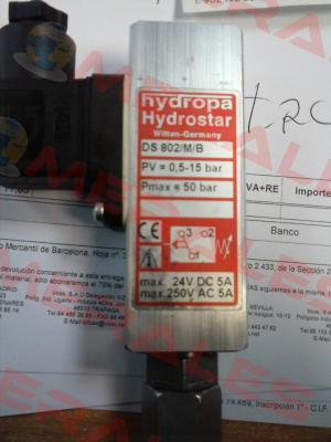 DS-802/M/B (802MB) (12126) Hydropa Hydrostar
