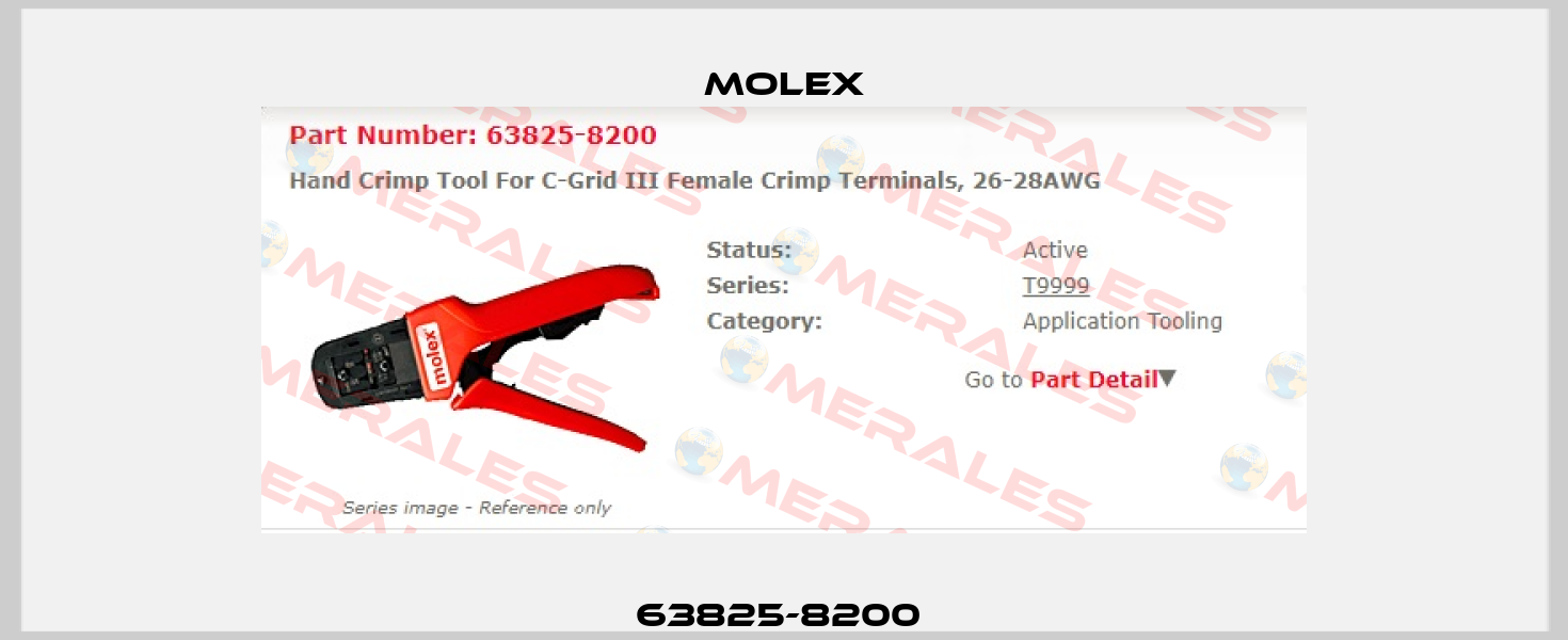 63825-8200  Molex